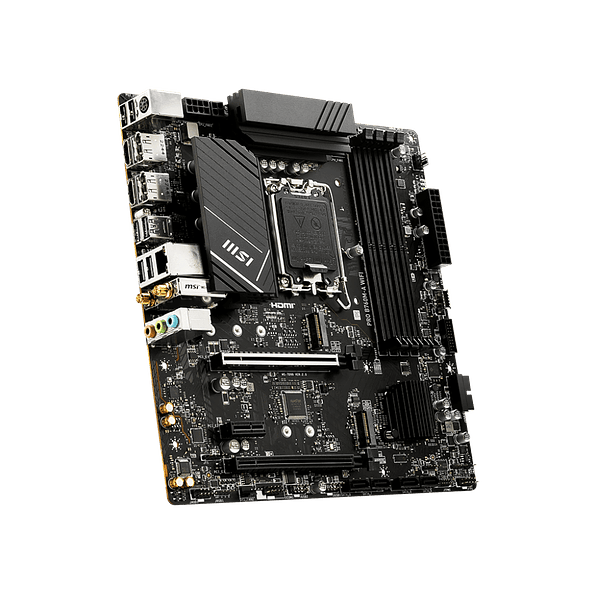 Placa Madre MSI PRO B760M-A WIFI DDR5 LGA1700 Micro-ATX (Wi-Fi 6E, 2.5G LAN) 2