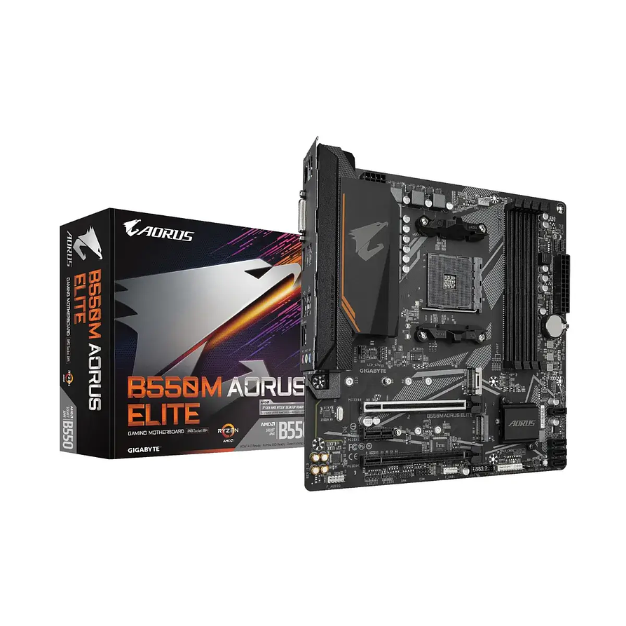 Placa Madre B550M AORUS ELITE AM4 Micro-ATX | PCIe 4.0 1