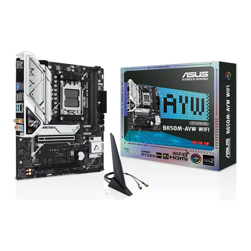 Placa Madre ASUS B650M-AYW WiFi DDR5 Socket AM5 Micro-ATX 1
