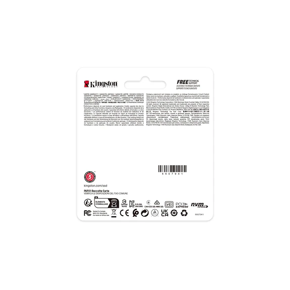SSD Kingston NV3 500GB M.2 2230 PCIe 4.0 NVMe – Velocidad y confiabilidad en tamaño compacto 4