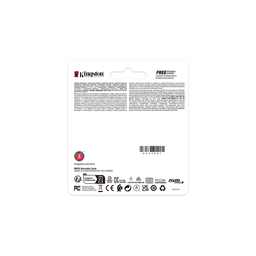 SSD Kingston NV3 500GB M.2 2230 PCIe 4.0 NVMe – Velocidad y confiabilidad en tamaño compacto 4