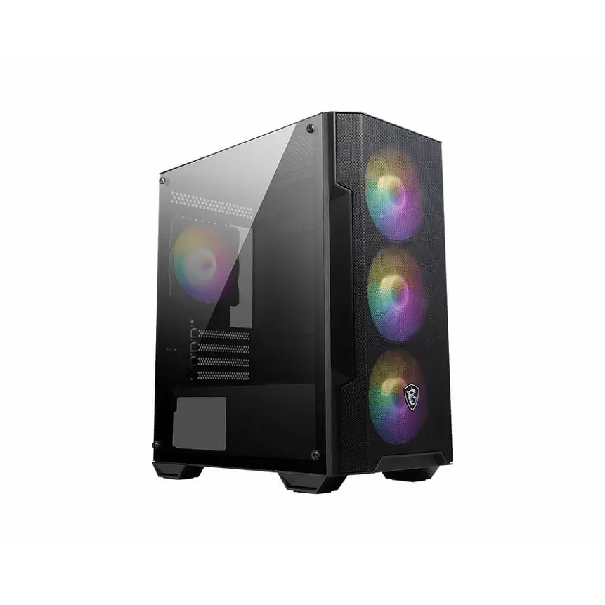 Gabinete Gamer MSI MAG FORGE M100A con Malla Frontal y 4 Ventiladores RGB 1