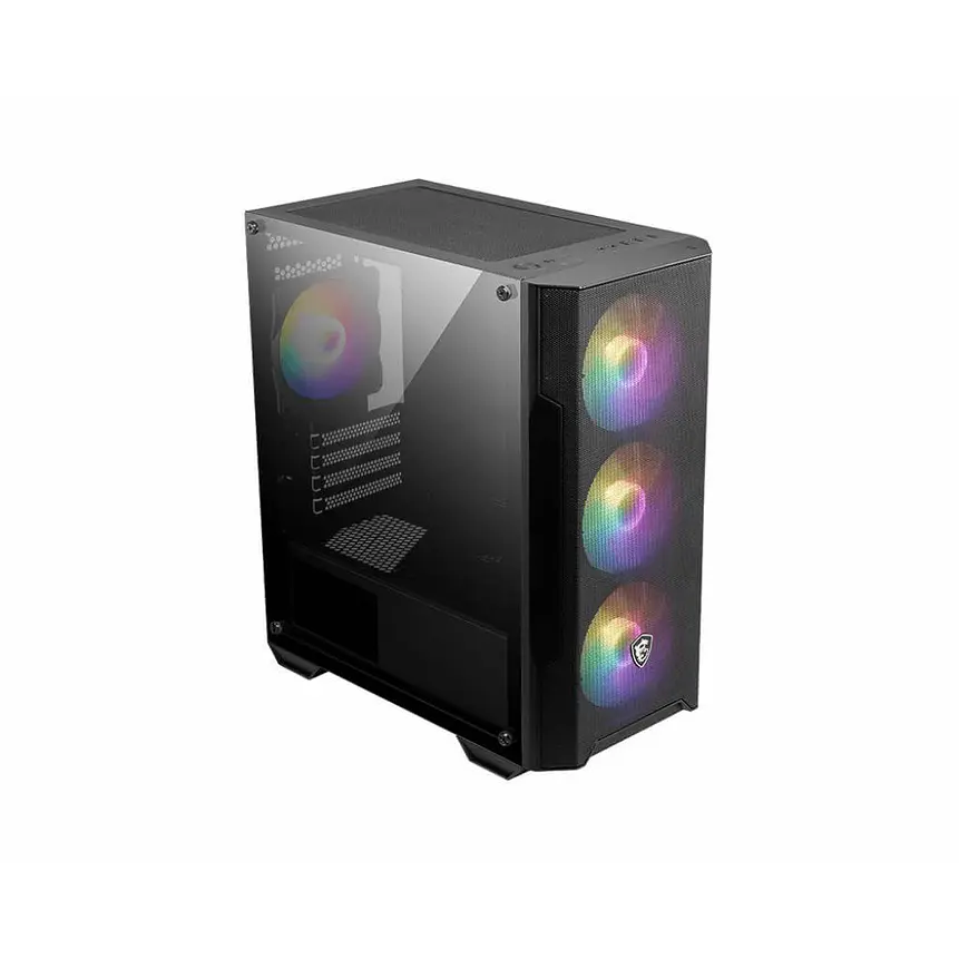 Gabinete Gamer MSI MAG FORGE M100A con Malla Frontal y 4 Ventiladores RGB 3
