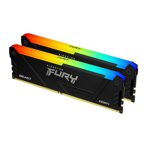 Memoria RAM Kingston Fury Beast RGB 32GB (2x16GB) DDR4 3200MHz CL16 1