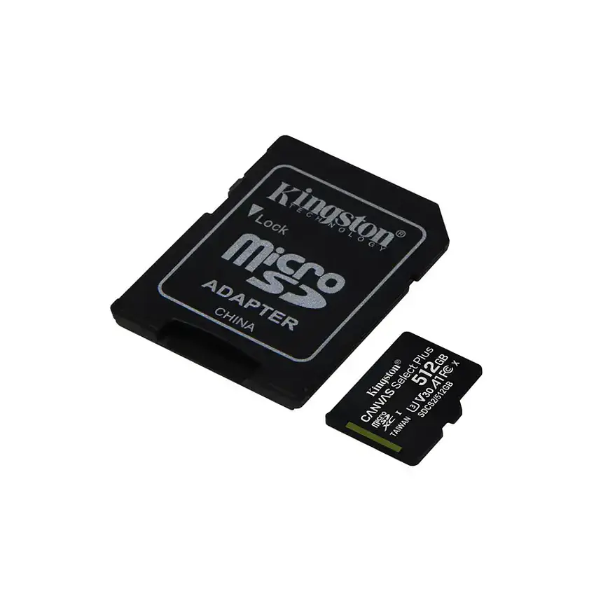Kingston Canvas Select Plus microSDXC 512GB UHS-I Clase 10 V30 4
