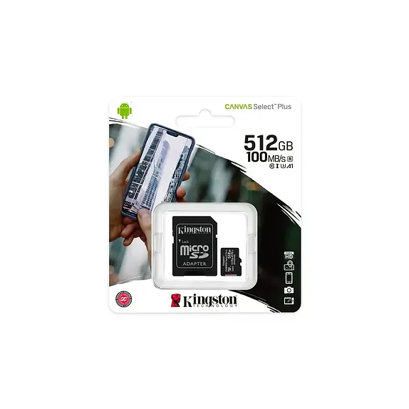 Kingston Canvas Select Plus microSDXC 512GB UHS-I Clase 10 V30 5