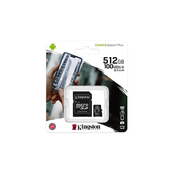 Kingston Canvas Select Plus microSDXC 512GB UHS-I Clase 10 V30 5