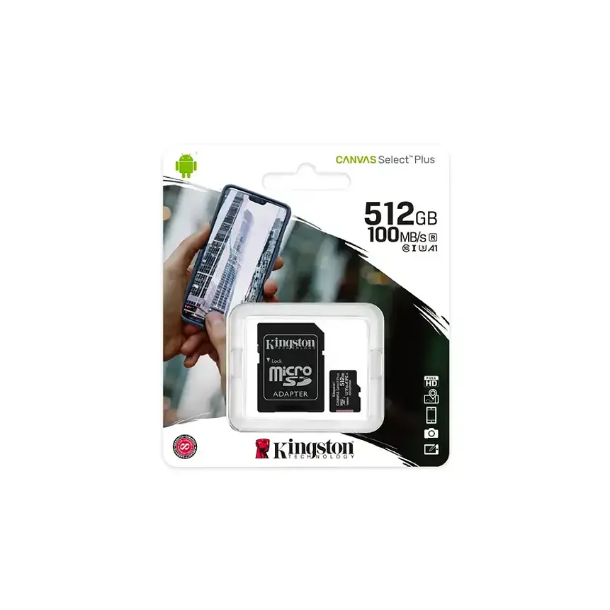 Kingston Canvas Select Plus microSDXC 512GB UHS-I Clase 10 V30 5