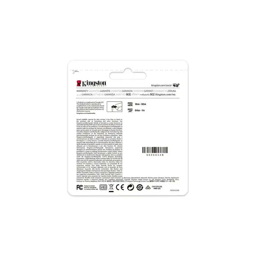 Kingston Canvas Select Plus microSDXC 512GB UHS-I Clase 10 V30 6