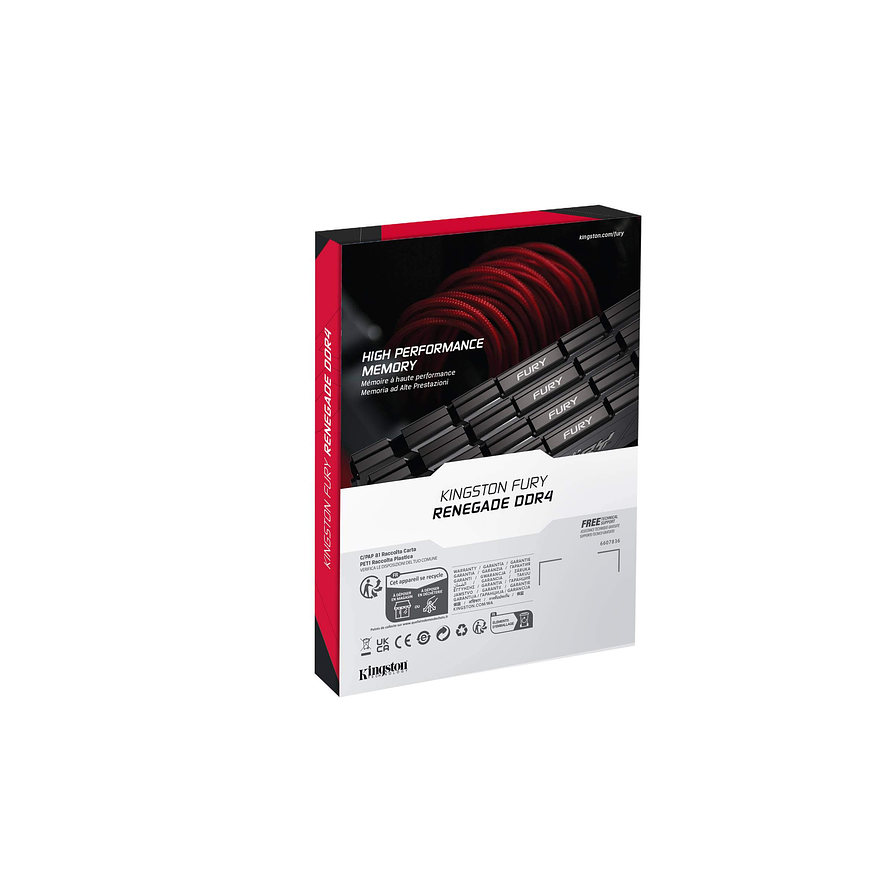 Memoria RAM DDR4 8GB 3200MHz Kingston Fury Renegade CL16 DIMM 1.35V 4