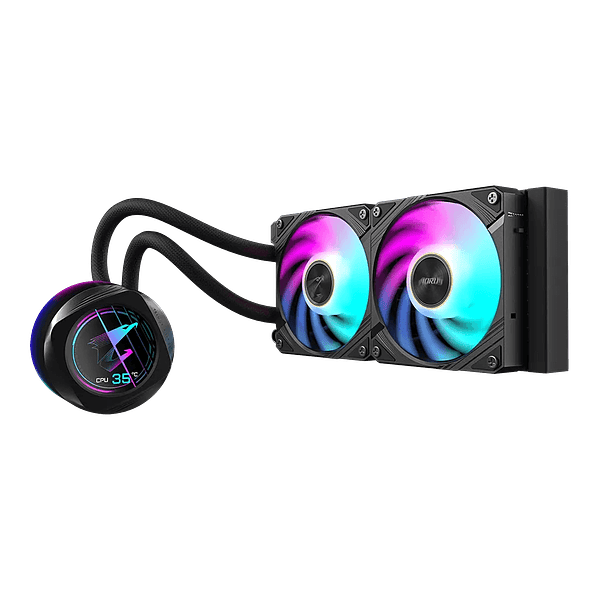 Gigabyte AORUS Waterforce X II 240 – Refrigeración Líquida ARGB para CPU con Pantalla LCD 2