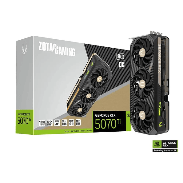 Zotac GAMING GeForce RTX 5070 Ti SOLID OC 16GB GDDR7 PCIe 5.0 1