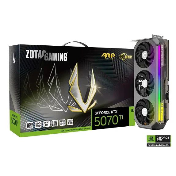 Zotac GAMING GeForce RTX 5070 Ti AMP Extreme INFINITY 16GB GDDR7 [ZT-B50710B-10P] 1