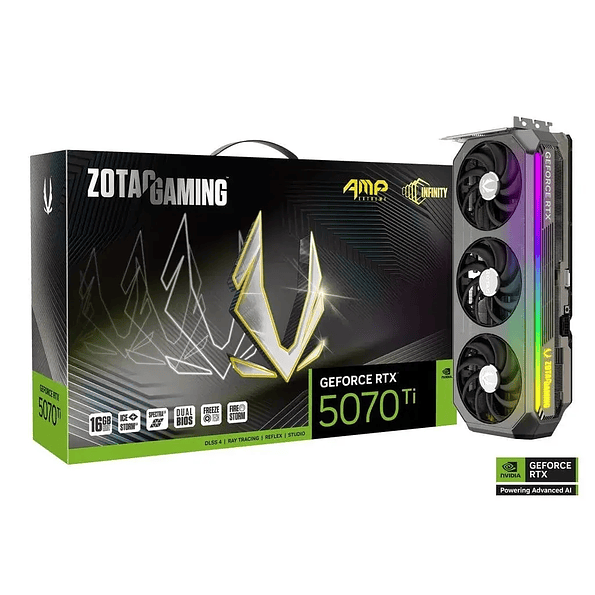 Zotac GAMING GeForce RTX 5070 Ti AMP Extreme INFINITY 16GB GDDR7 [ZT-B50710B-10P] 1