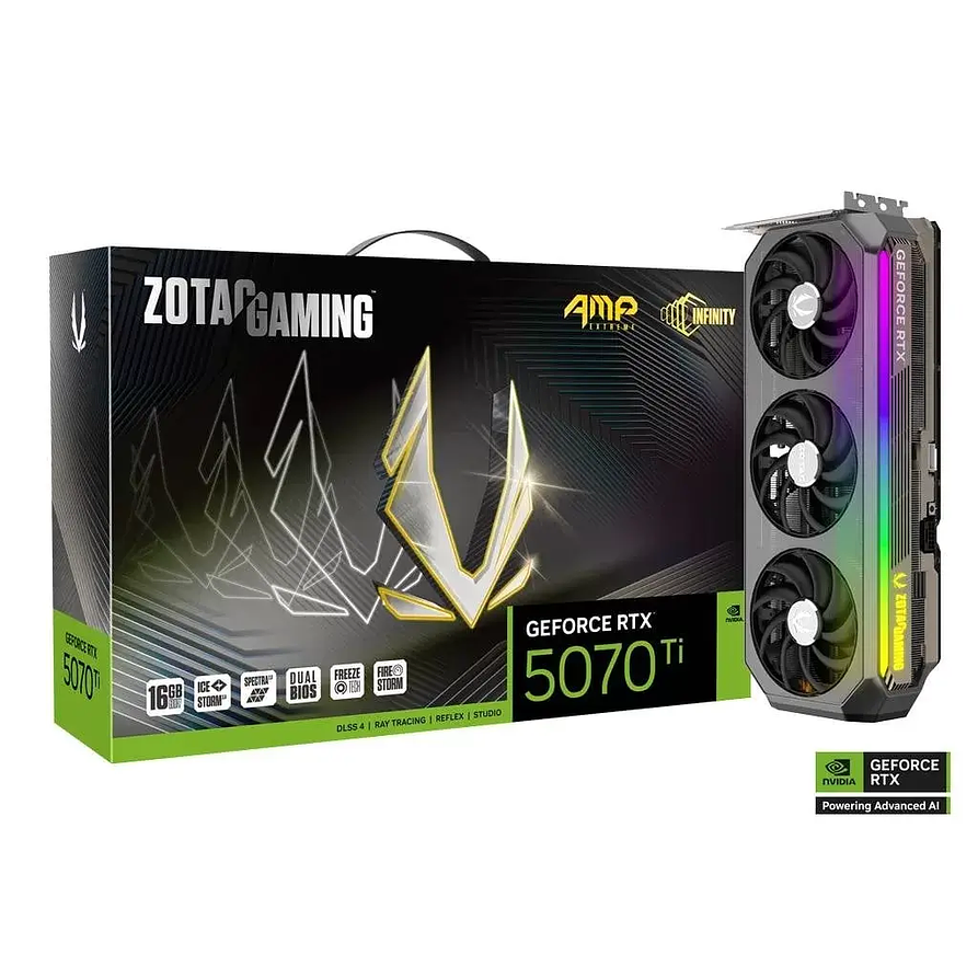 Zotac GAMING GeForce RTX 5070 Ti AMP Extreme INFINITY 16GB GDDR7 [ZT-B50710B-10P] 1