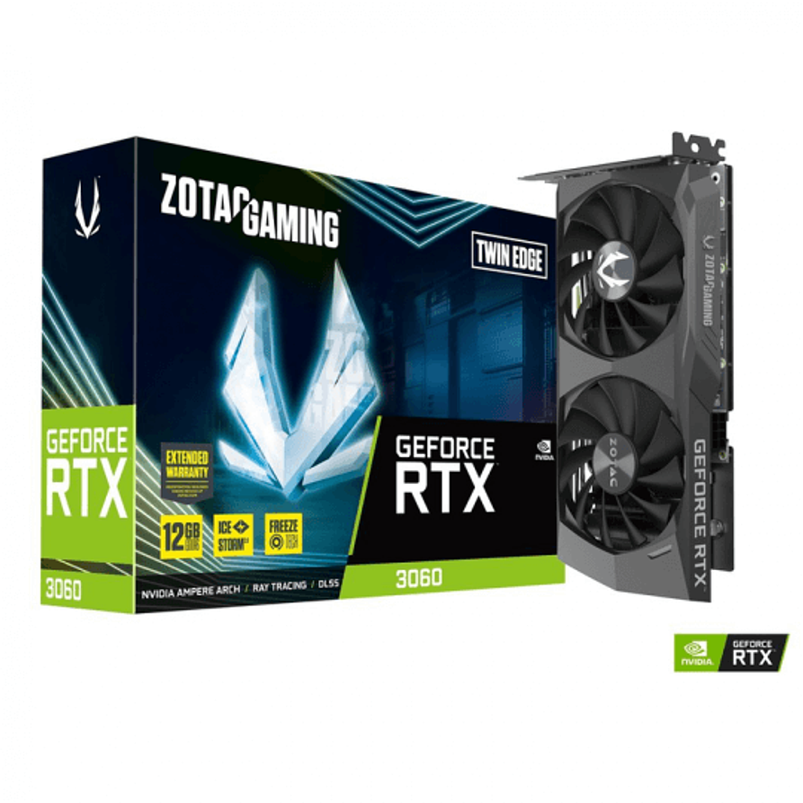 Tarjeta de Video Zotac Gaming GeForce RTX 3060 Twin Edge 12GB GDDR6 1