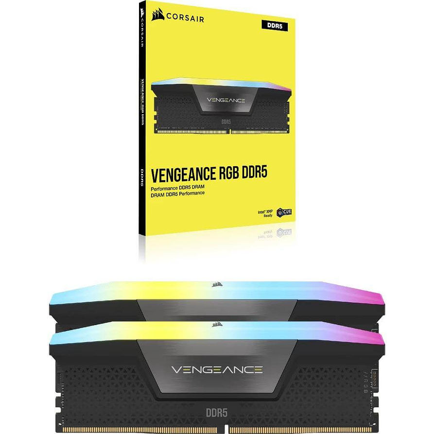 Kit Memoria RAM DDR5 32GB Corsair Vengeance RGB 5200MHz CL40 3