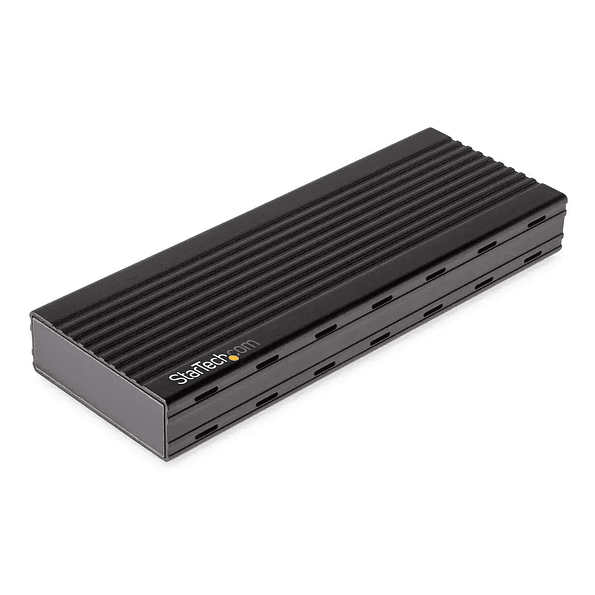 Cofre StarTech para Unidades M.2 SSD NVMe USB-C de Aluminio Negro 1