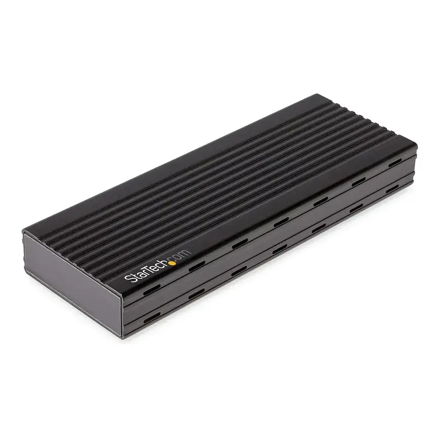 Cofre StarTech para Unidades M.2 SSD NVMe USB-C de Aluminio Negro 1