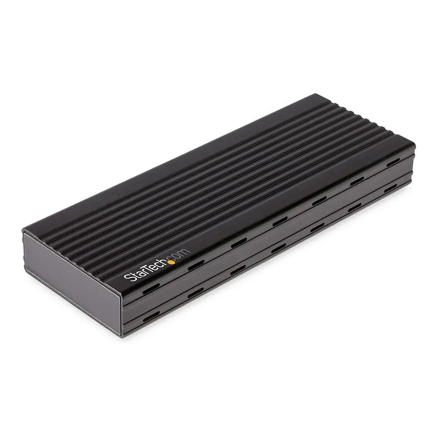 Cofre StarTech para Unidades M.2 SSD NVMe USB-C de Aluminio Negro 1