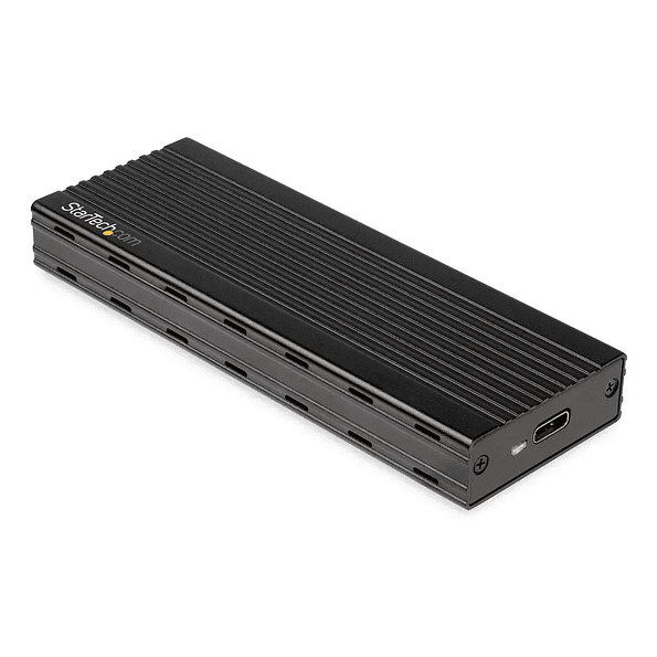 Cofre StarTech para Unidades M.2 SSD NVMe USB-C de Aluminio Negro 2