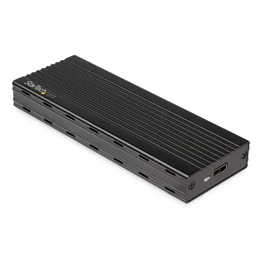 Cofre StarTech para Unidades M.2 SSD NVMe USB-C de Aluminio Negro 2