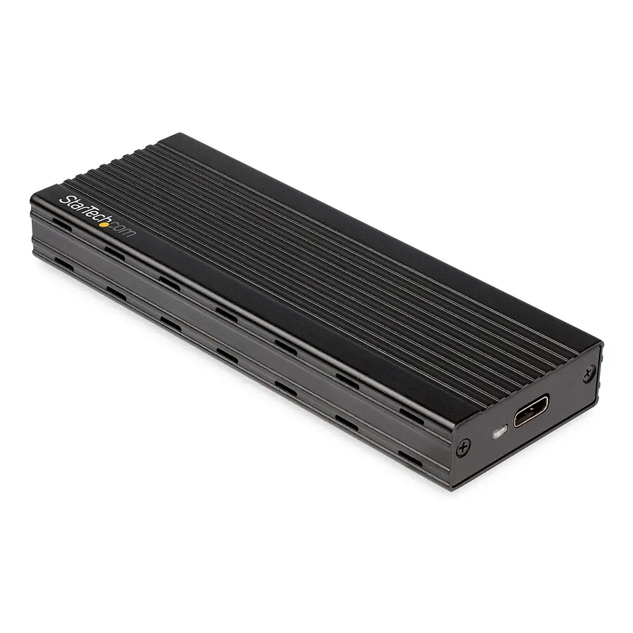 Cofre StarTech para Unidades M.2 SSD NVMe USB-C de Aluminio Negro 2