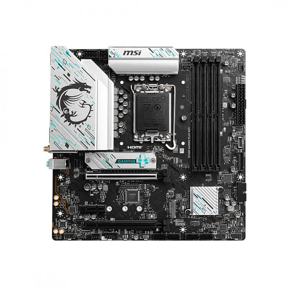 Placa Madre MSI B760M GAMING PLUS WIFI DDR5 Micro-ATX con Wi-Fi 6E 2