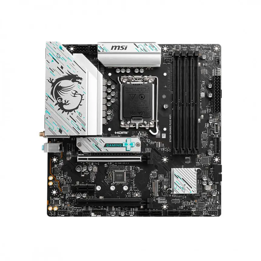 Placa Madre MSI B760M GAMING PLUS WIFI DDR5 Micro-ATX con Wi-Fi 6E 2