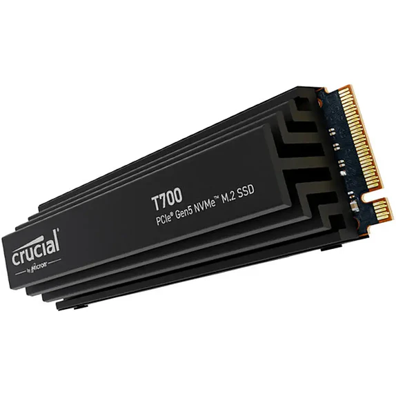 SSD Crucial T700 2TB PCIe Gen5 NVMe con Disipador 1