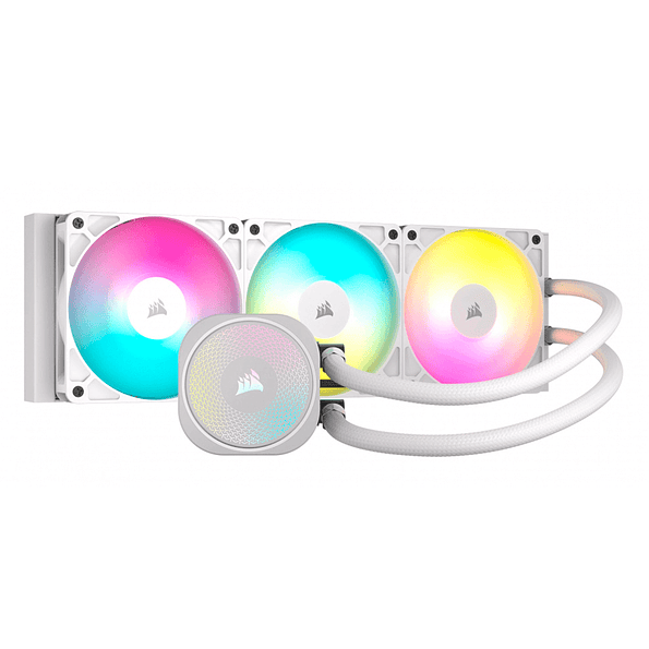 Refrigeración Líquida Corsair Nautilus 360 RS ARGB Blanca – Rendimiento Silencioso y Estilo Gamer 1