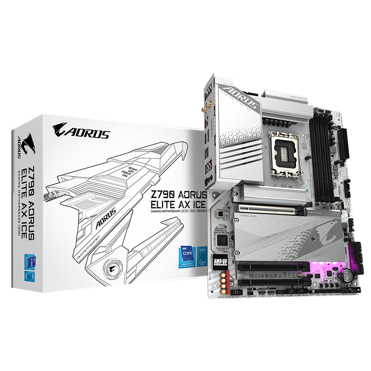 Placa Madre Gigabyte Z790 AORUS ELITE AX ICE ATX DDR5 Wi-Fi 6E 1