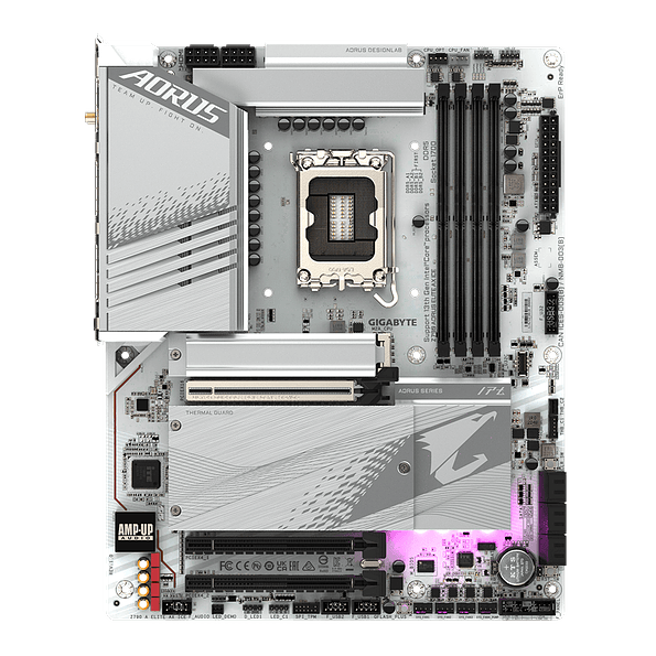 Placa Madre Gigabyte Z790 AORUS ELITE AX ICE ATX DDR5 Wi-Fi 6E 2