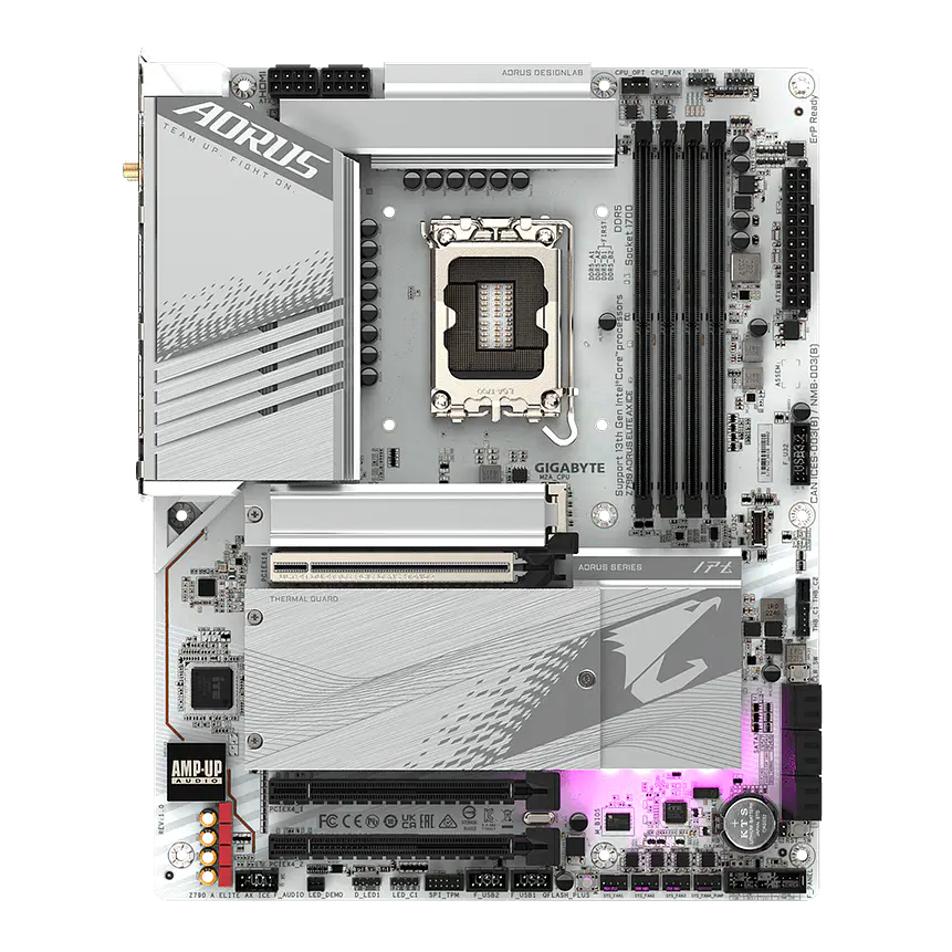Placa Madre Gigabyte Z790 AORUS ELITE AX ICE ATX DDR5 Wi-Fi 6E 2