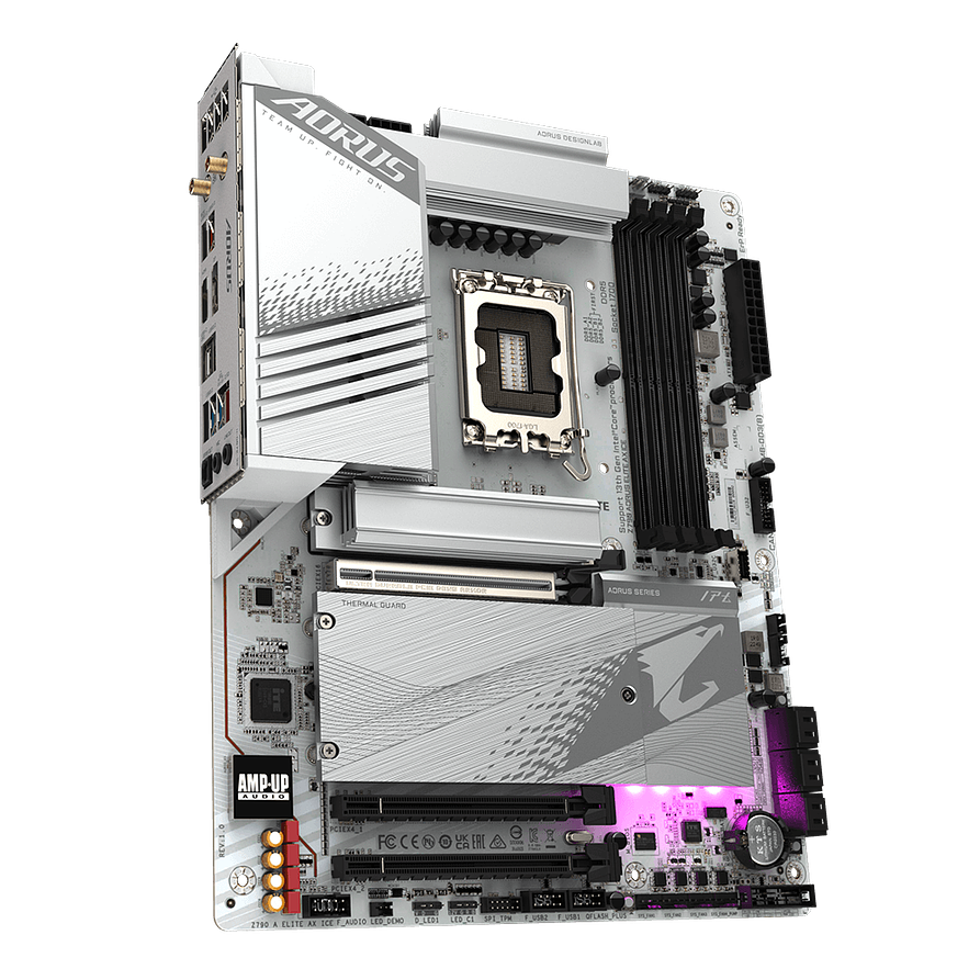 Placa Madre Gigabyte Z790 AORUS ELITE AX ICE ATX DDR5 Wi-Fi 6E 3