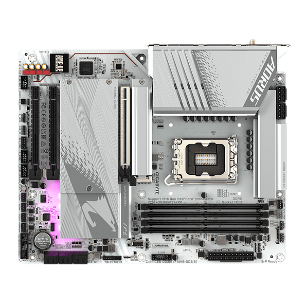 Placa Madre Gigabyte Z790 AORUS ELITE AX ICE ATX DDR5 Wi-Fi 6E 4