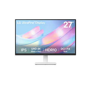 Monitor LG UltraFine 27” 4K IPS HDR10 con HDMI, DP y Montaje VESA