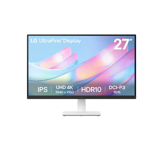 Monitor LG UltraFine 27” 4K IPS HDR10 con HDMI, DP y Montaje VESA 1