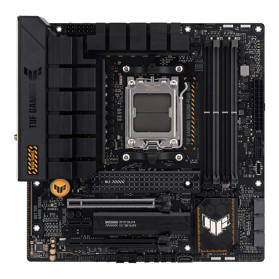Placa Madre ASUS TUF GAMING B650M-PLUS WIFI AM5 DDR5 Micro-ATX 2