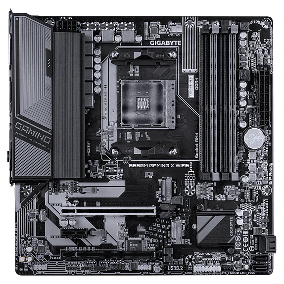 Placa Madre Gigabyte B550M GAMING X WiFi6 AM4 DDR4 Micro ATX 2