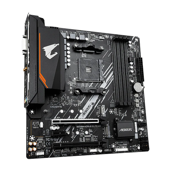 Placa Madre Gigabyte B550M AORUS ELITE AX MicroATX AM4 WiFi 6E 3