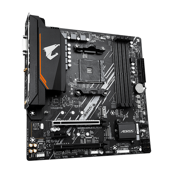 Placa Madre Gigabyte B550M AORUS ELITE AX MicroATX AM4 WiFi 6E 3