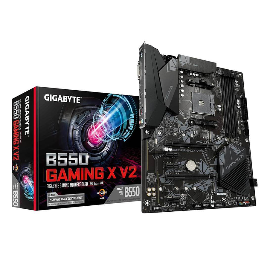 Placa Madre Gigabyte B550 GAMING X V2 ATX AM4 DDR4 PCIe 4.0 1