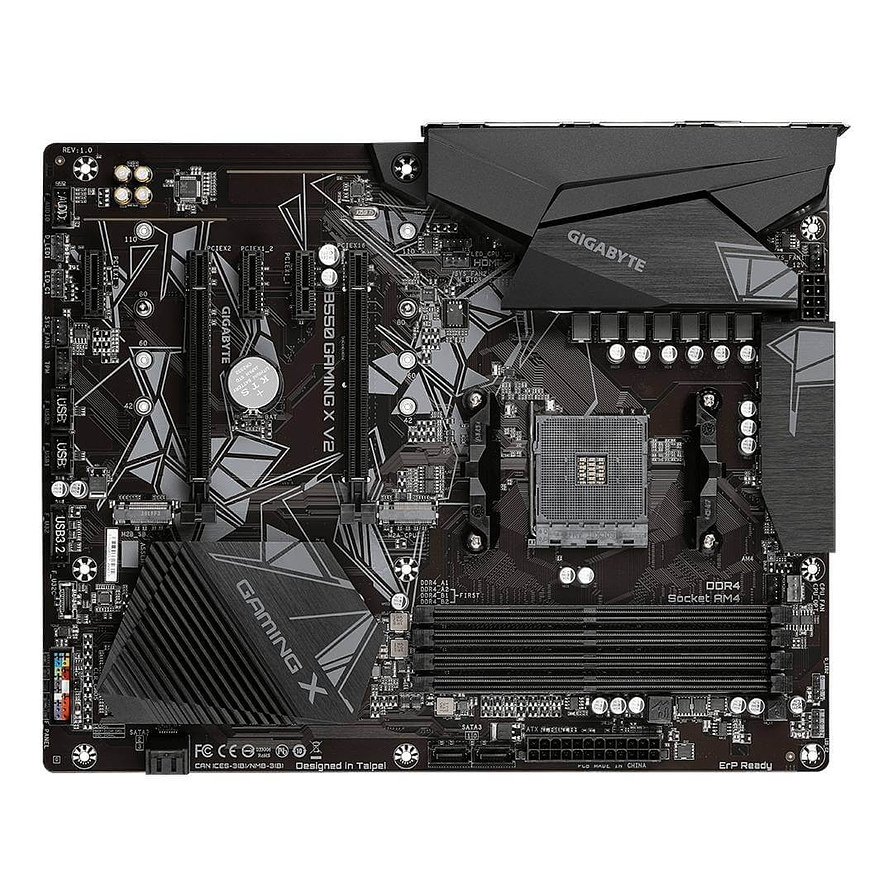 Placa Madre Gigabyte B550 GAMING X V2 ATX AM4 DDR4 PCIe 4.0 3