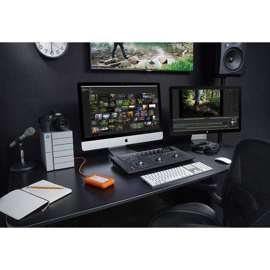 Disco Duro Externo LaCie Rugged 5TB USB-C Resistente y Portátil 5