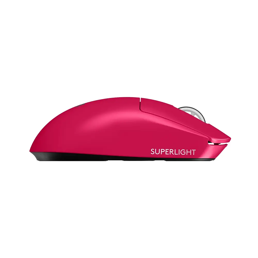 Mouse Gamer Logitech Pro X Superlight 2 Magenta con Sensor Hero 2 3