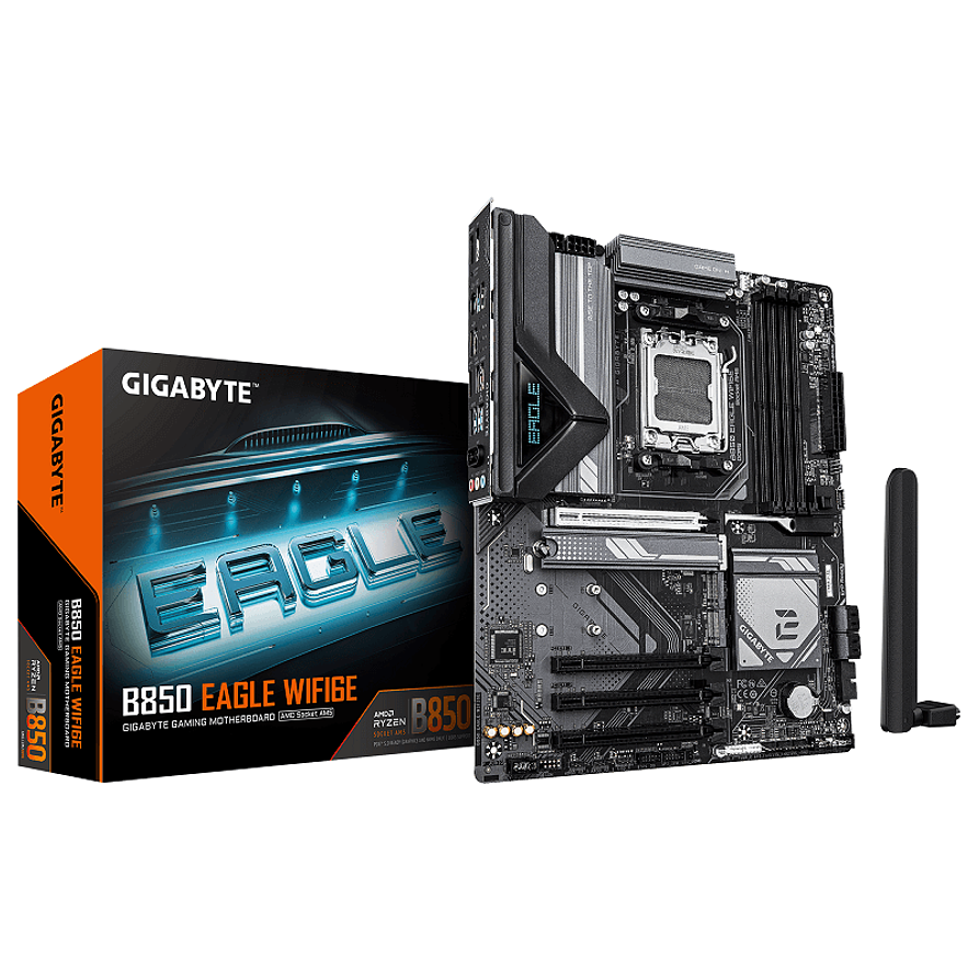 Placa Madre Gigabyte B850 EAGLE WIFI6E (AM5, DDR5, ATX, Wi-Fi 6E) 1