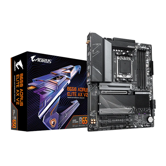 Placa Madre Gigabyte B650 AORUS ELITE AX V2 AM5 DDR5 ATX WiFi 6E 1