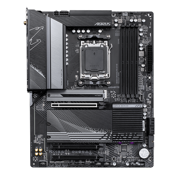 Placa Madre Gigabyte B650 AORUS ELITE AX V2 AM5 DDR5 ATX WiFi 6E 2