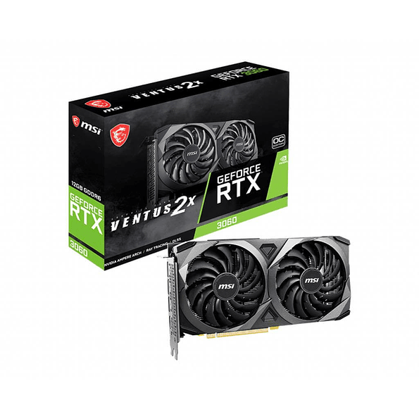 Tarjeta de Video MSI GeForce RTX 3060 Ventus 2X OC 12GB GDDR6 1
